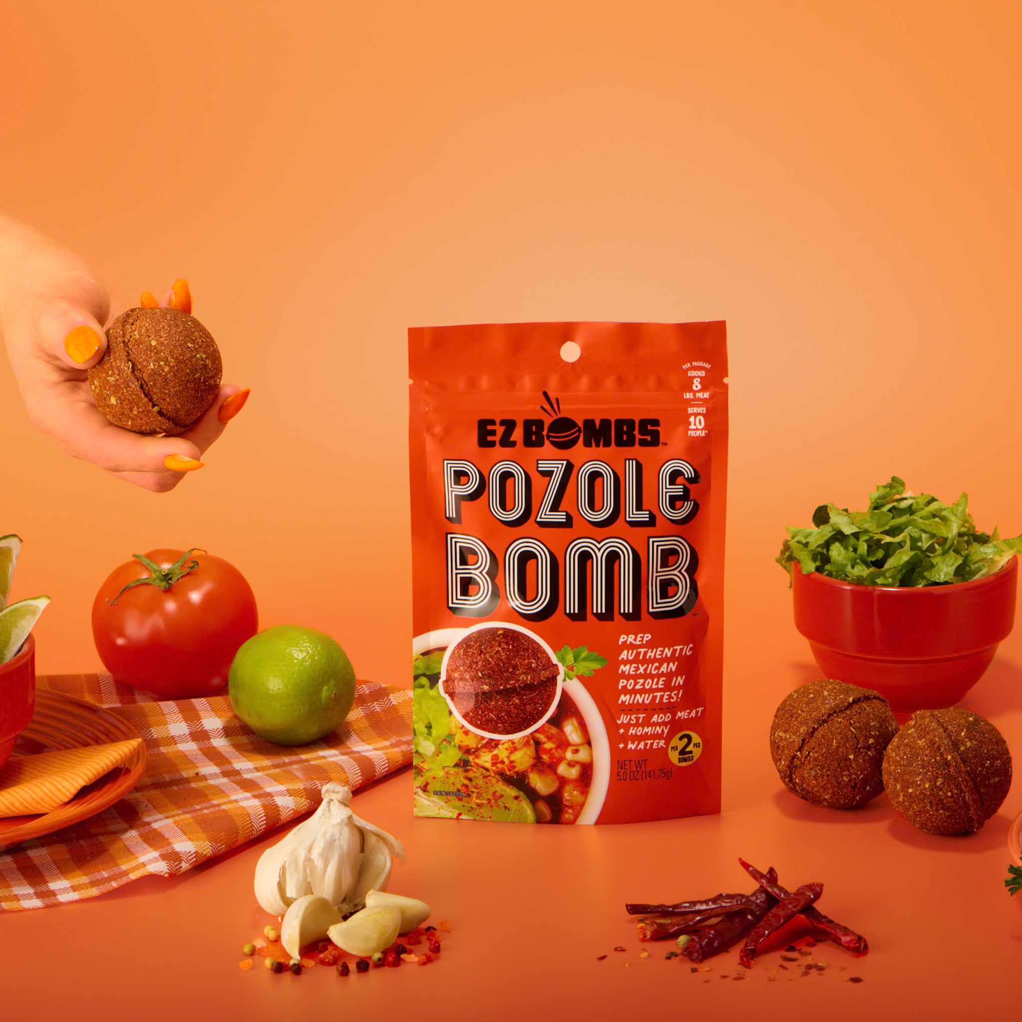 Pozole Bomb Seasoning for Chicken Pozole Recipe, Pork Pozole Recipe, and Authentic, Bold Flavor - EZ Bombs
